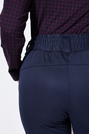 Ulla Popken 824297 Pantaloni softshell cu jambiere pentru zăpadă Bleumarin - Haine de schi - 