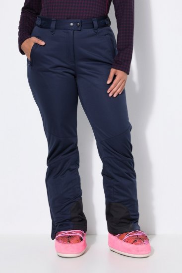 Ulla Popken 824297 Pantaloni softshell cu jambiere pentru zăpadă Bleumarin - Haine de schi - 