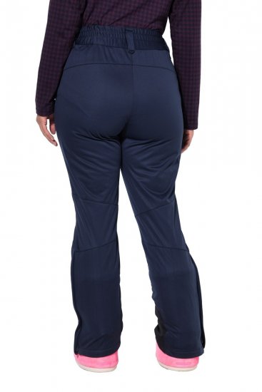Ulla Popken 824297 Pantaloni softshell cu jambiere pentru zăpadă Bleumarin - Haine de schi - 