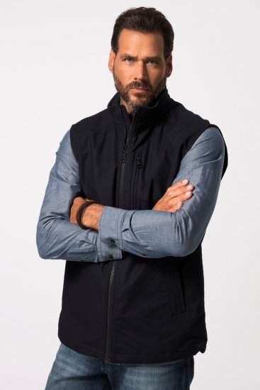 JP1880 825144 Vestă elastică Bleumarin - Geci - Geci Bărbați Mărimi Mari