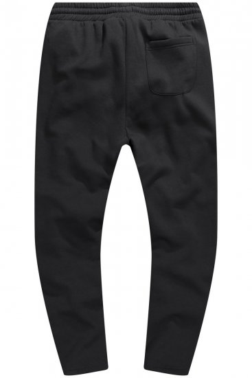 JP1880 825206 Pantaloni de trening cu croi pentru burtă Neagră - Pantaloni trening - Pantaloni Trening Bărbați Mărimi Mari