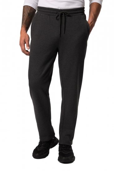 JP1880 825206 Pantaloni de trening cu croi pentru burtă Gri închis melanj - Pantaloni trening - Pantaloni Trening Bărbați Mărimi Mari