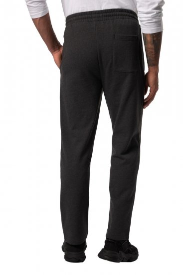 JP1880 825206 Pantaloni de trening cu croi pentru burtă Gri închis melanj - Pantaloni trening - Pantaloni Trening Bărbați Mărimi Mari