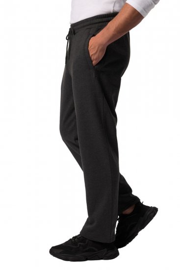 JP1880 825206 Pantaloni de trening cu croi pentru burtă Gri închis melanj - Pantaloni trening - Pantaloni Trening Bărbați Mărimi Mari