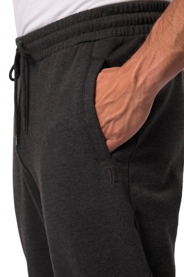 JP1880 825206 Pantaloni de trening cu croi pentru burtă Gri închis melanj - Pantaloni trening - Pantaloni Trening Bărbați Mărimi Mari