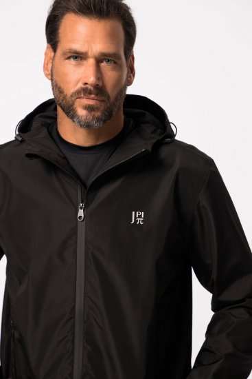 Jay-Pi 825611 Jachetă de ploaie cu cusături termosudate Negru - Geci - Geci Bărbați Mărimi Mari