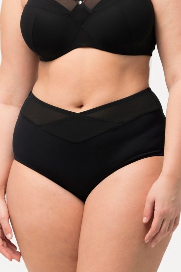 Ulla Popken 825676 Chiloți modelatori cu talie înaltă Neagră - Lenjerie modelatoare - 