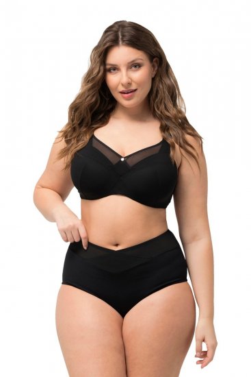 Ulla Popken 825676 Chiloți modelatori cu talie înaltă Neagră - Lenjerie modelatoare - 