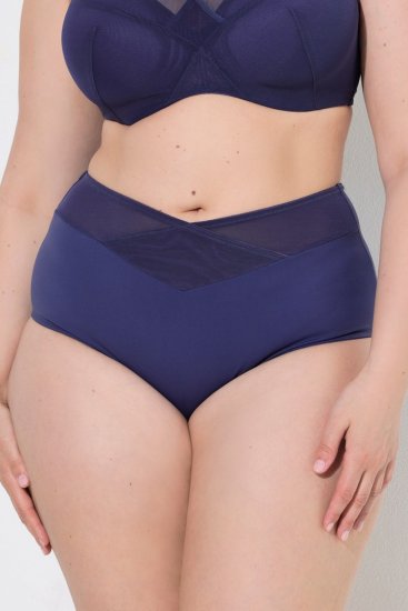 Ulla Popken 825676 Chiloți modelatori cu talie înaltă Albastru regal - Lenjerie modelatoare - 