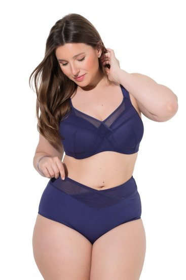 Ulla Popken 825676 Chiloți modelatori cu talie înaltă Albastru regal - Lenjerie modelatoare - 