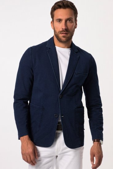 JP1880 826175 Sacou tip hanorac în stil vintage Bleumarin - Costume - Costume Bărbați mărimi mari