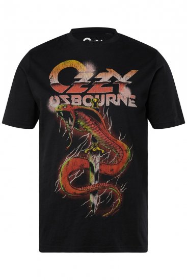 JP1880 Ozzy Osbourne Graphic Band T-Shirt Black - Tricouri - Tricouri Bărbați Mărimi Mari