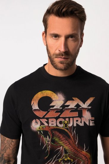 JP1880 Ozzy Osbourne Graphic Band T-Shirt Black - Tricouri - Tricouri Bărbați Mărimi Mari