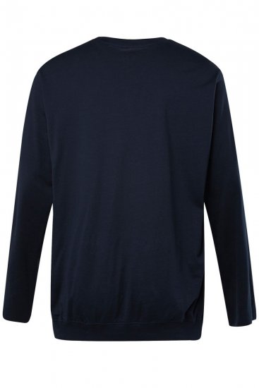 JP1880 827128 Tricou cu mânecă lungă cu croi pentru burtă Bleumarin - Tricouri - Tricouri Bărbați Mărimi Mari
