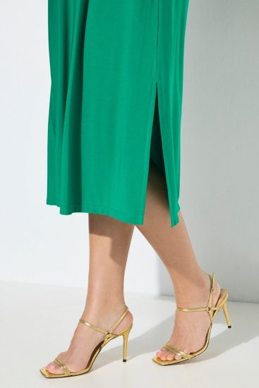 Ulla Popken 827908 Rochie din jerseu fără mâneci Verde - Rochii din jerseu - 