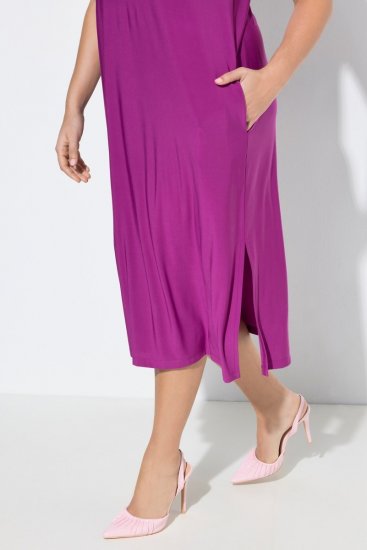 Ulla Popken 827908 Rochie din jerseu fără mâneci Lila - Rochii din jerseu - 