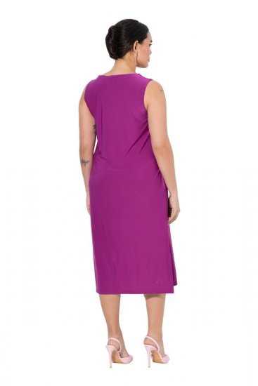 Ulla Popken 827908 Rochie din jerseu fără mâneci Lila - Rochii din jerseu - 