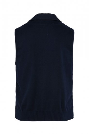 JP1880 828736 Vestă din tweed cu spate tricotat Bleumarin - Costume - Costume Bărbați mărimi mari