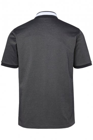 JAY-PI Quickdry Two-Tone Golf Poloshirt Black - Tricouri polo - Tricouri Polo Bărbați Mărimi Mari