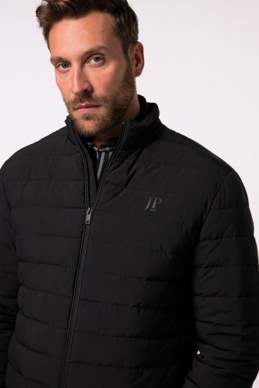 JP1880 Jacket Quilted Stand-up Collar Black - Geci - Geci Bărbați Mărimi Mari