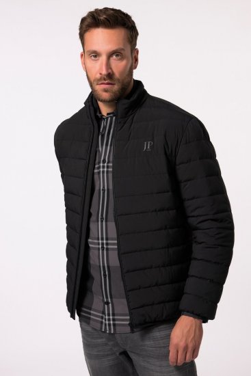 JP1880 Jacket Quilted Stand-up Collar Black - Geci - Geci Bărbați Mărimi Mari
