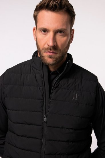 JP1880 Quilted Gilet Stand-Up Collar Black - Geci - Geci Bărbați Mărimi Mari