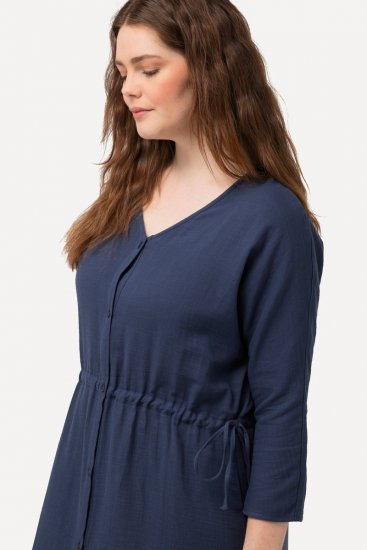 Ulla Popken 829143 Rochie tip cămașă Bleumarin - Rochii tip cămașă - 