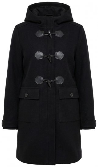 Ulla Popken 829347 Palton duffle Neagră - Paltoane - Paltoane pentru femei la marimi mari