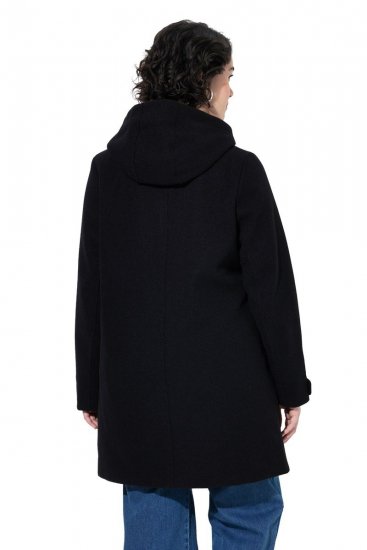 Ulla Popken 829347 Palton duffle Neagră - Paltoane - Paltoane pentru femei la marimi mari