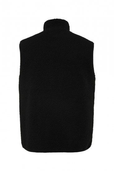 Jay-Pi 829716 Vestă reversibilă cu teddy Neagră - Geci - Geci Bărbați Mărimi Mari