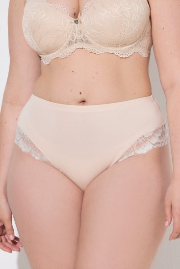 Ulla Popken 830094 Chiloți cu dantelă set de 2 Bej - Chiloți - 