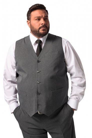 Men+ 668 Madrid Vestă de costum Antracit - Costume - Costume Bărbați mărimi mari