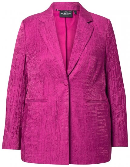 Ulla Popken 830767 Sacou cu efect șifonat Magenta - Sacouri - Sacouri în Mărimi Mari pentru Femei