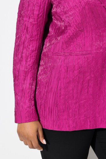 Ulla Popken 830767 Sacou cu efect șifonat Magenta - Sacouri - Sacouri în Mărimi Mari pentru Femei