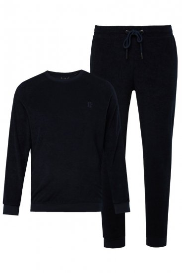 JP1880 Pyjamas Two-piece Belly Fit Dark Navy - Lenjerie intimă & costum baie - Lenjerie Intimă Bărbați Mărimi Mari
