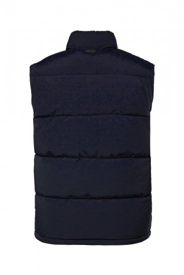 JP1880 831193 Vestă cu căptușeală teddy Bleumarin - Geci - Geci Bărbați Mărimi Mari