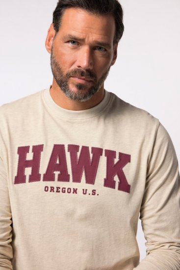 JP1880 T-Shirt Long Sleeve Hawk Off-White TALL - ÎMBRĂCĂMINTE BĂRBAȚI MT-6XLT - Tall dimensiuni bărbați