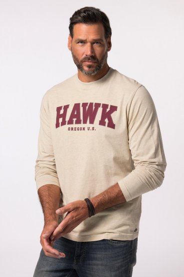 JP1880 T-Shirt Long Sleeve Hawk Off-White TALL - ÎMBRĂCĂMINTE BĂRBAȚI MT-6XLT - Tall dimensiuni bărbați