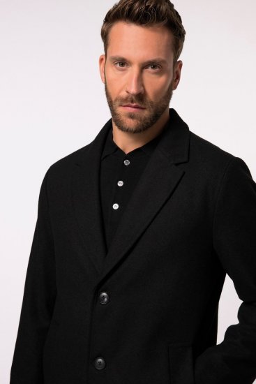 JP1880 Coat Classic Wool Blend Black - Geci - Geci Bărbați Mărimi Mari