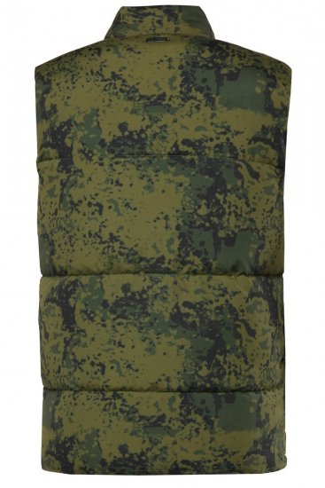 JP1880 831610 Vestă matlasată în camuflaj Verde - Geci - Geci Bărbați Mărimi Mari