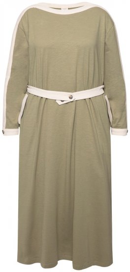 Ulla Popken 831963 Rochie cu mânecă lungă Gri - Rochii maxi - Rochii maxi marimi mari