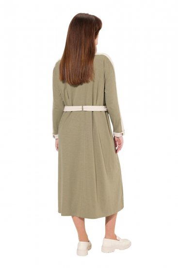 Ulla Popken 831963 Rochie cu mânecă lungă Gri - Rochii maxi - Rochii maxi marimi mari