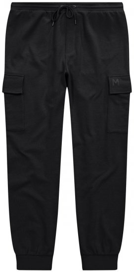 Men+ 113 Pantaloni de trening cu buzunare cargo Neagră - Pantaloni trening - Pantaloni Trening Bărbați Mărimi Mari