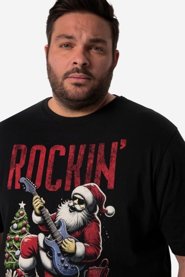 Men+ 180 Tricou Rockin' Neagră - Tricouri - Tricouri Bărbați Mărimi Mari