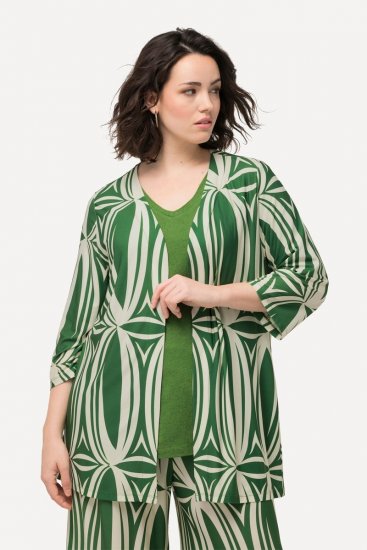 Ulla Popken 832884 Jachetă Verde - Geci - Jachete de damă marimi mari