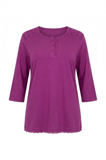 Ulla Popken 833660 Pijama Violet - Pijamale/Haine de casă - 