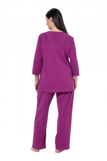Ulla Popken 833660 Pijama Violet - Pijamale/Haine de casă - 