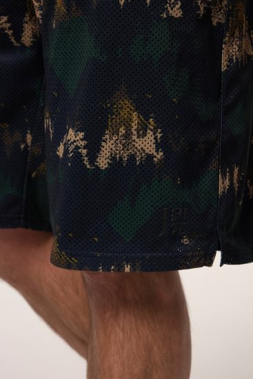 JP1880 Jay-Pi Bermuda QuickDry Mesh Fitness Shorts Khaki - Haine sport & haine de exterior - Haine Sport & Exterior Bărbați Mărimi Mari