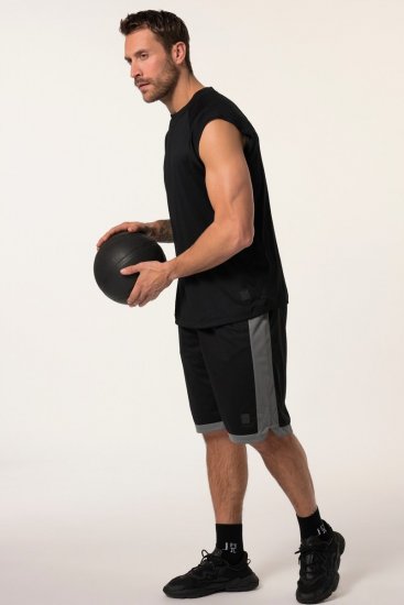 JP1880 Jay-Pi Bermuda QuickDry Mesh Fitness Shorts Black - Haine sport & haine de exterior - Haine Sport & Exterior Bărbați Mărimi Mari