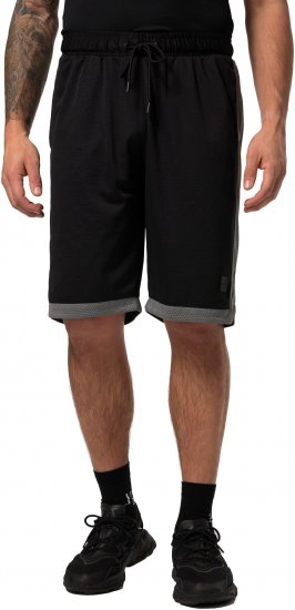 JP1880 Jay-Pi Bermuda QuickDry Mesh Fitness Shorts Black - Haine sport & haine de exterior - Haine Sport & Exterior Bărbați Mărimi Mari
